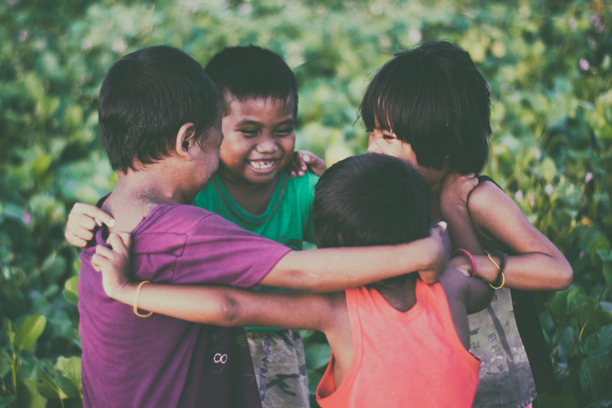 Toddlers Forming a Circle 